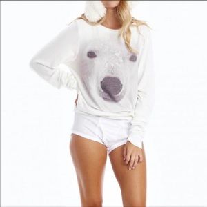 Wildfox polar bear jumper